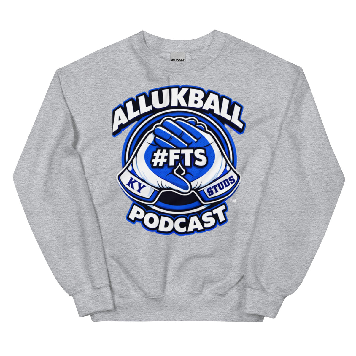 Kentucky Blue Podcast Ball Sweatshirt | Allukball Graphic Crewneck | Classic - Bluegrass Elite Apparel LLC