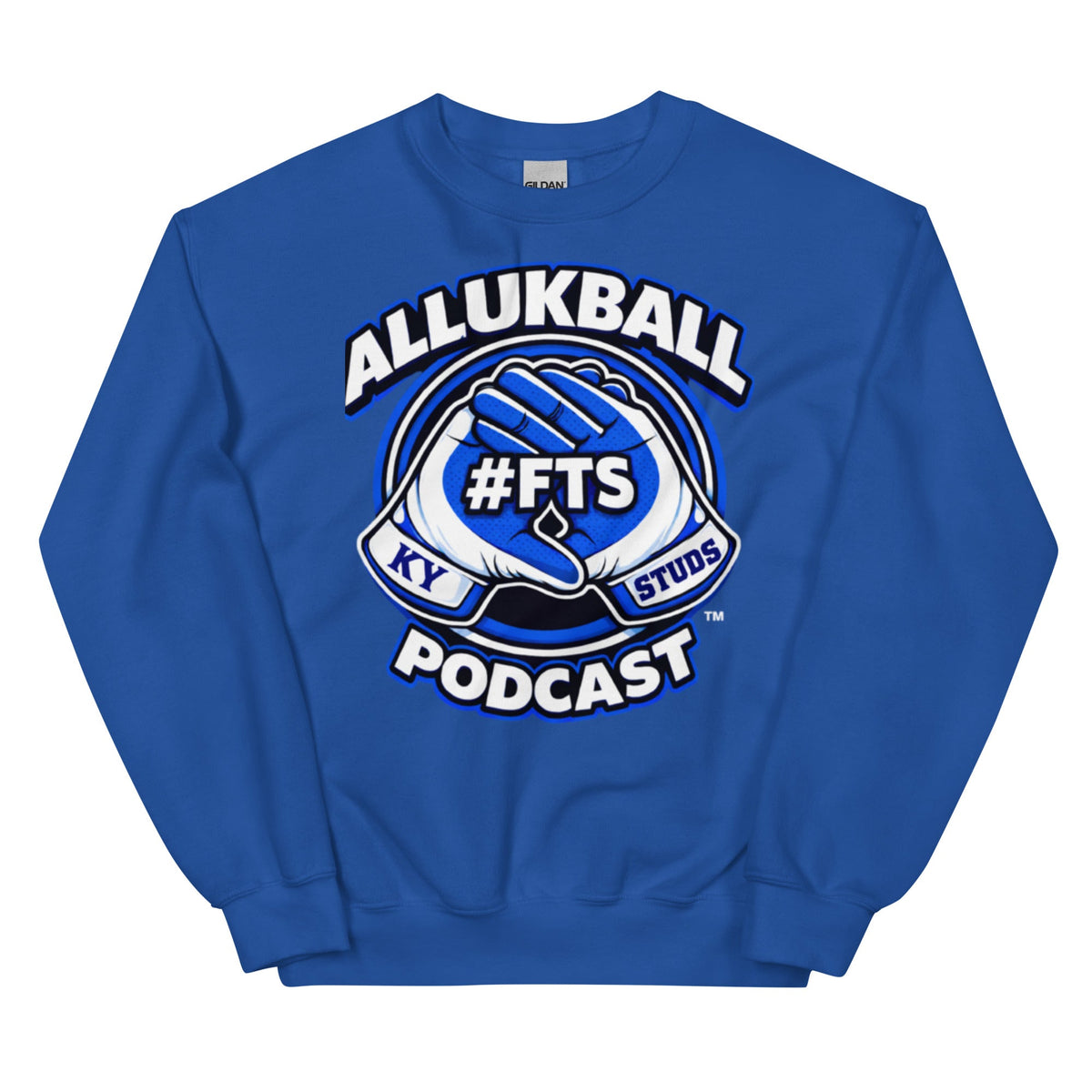 Kentucky Blue Podcast Ball Sweatshirt | Allukball Graphic Crewneck | Classic - Bluegrass Elite Apparel LLC