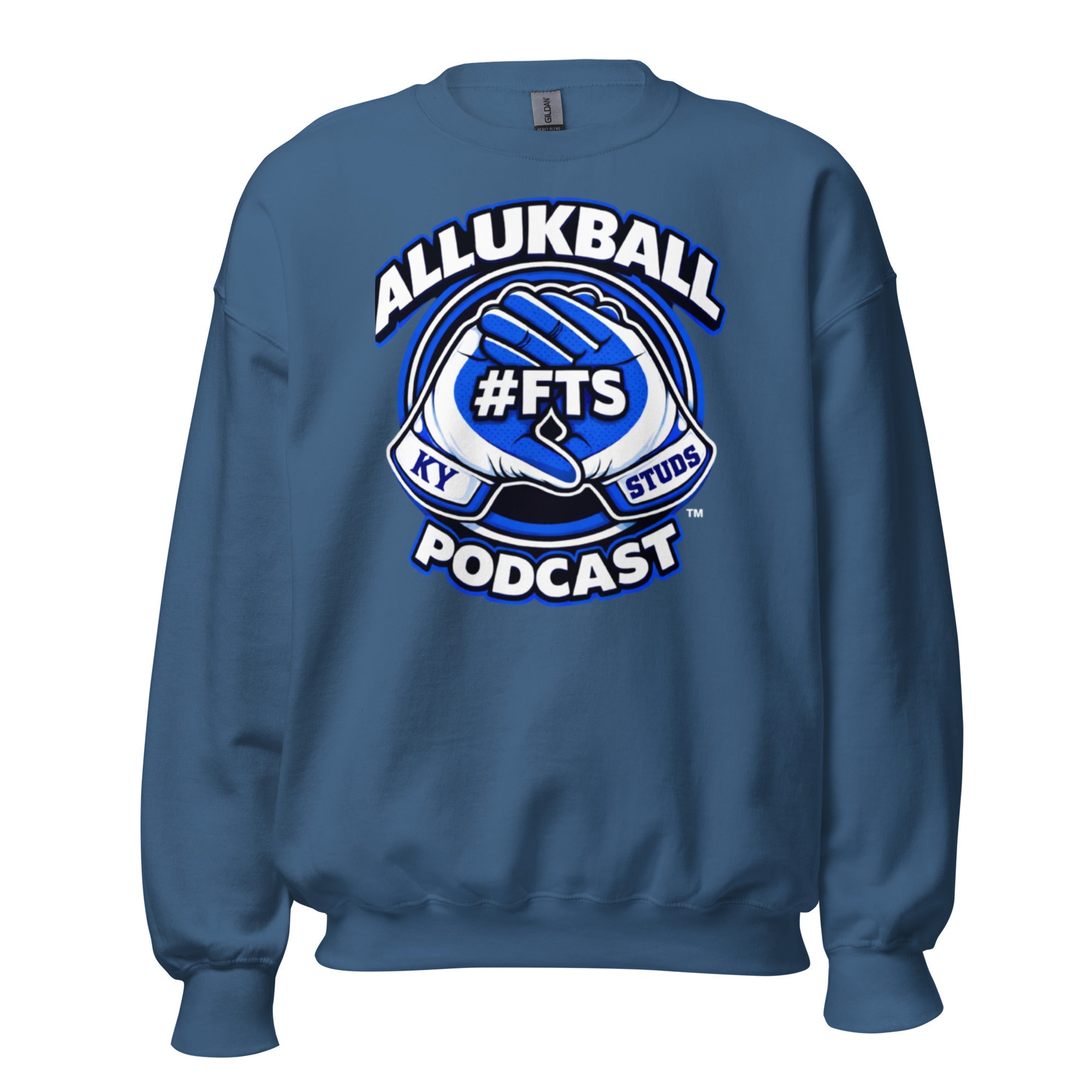 Kentucky Blue Podcast Ball Sweatshirt | Allukball Graphic Crewneck | Classic - Bluegrass Elite Apparel LLC
