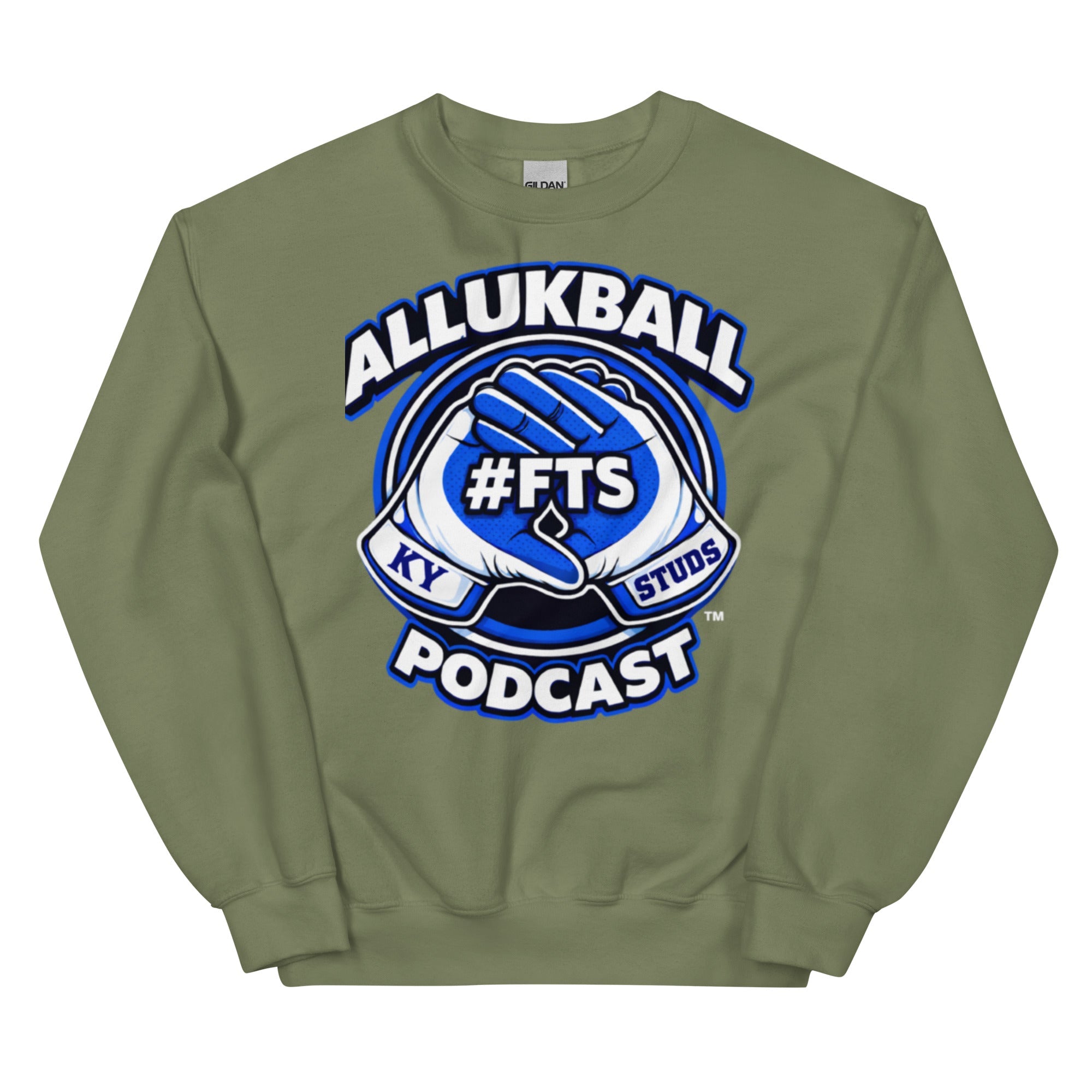 Kentucky Blue Podcast Ball Sweatshirt | Allukball Graphic Crewneck | Classic - Bluegrass Elite Apparel LLC