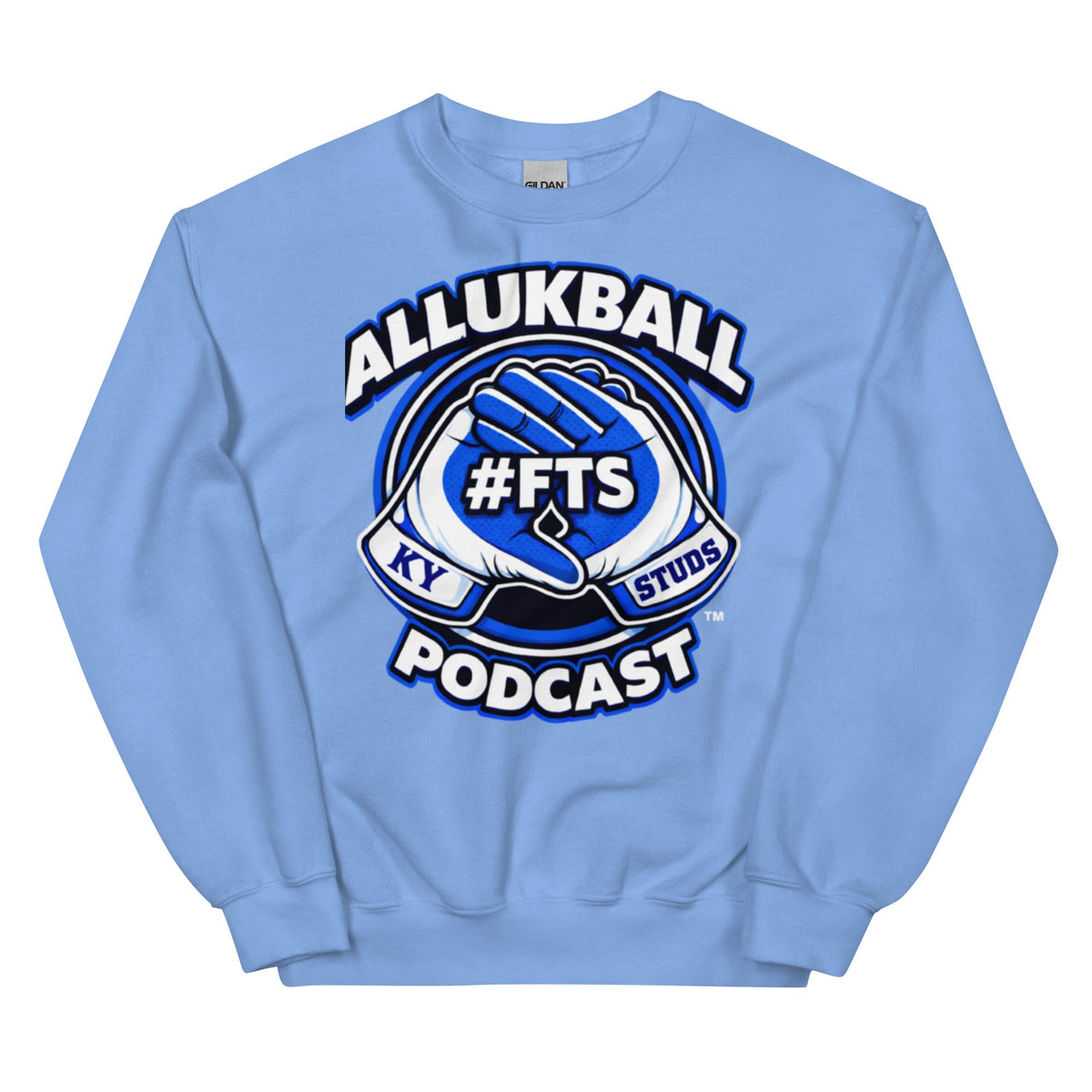 Kentucky Blue Podcast Ball Sweatshirt | Allukball Graphic Crewneck | Classic - Bluegrass Elite Apparel LLC