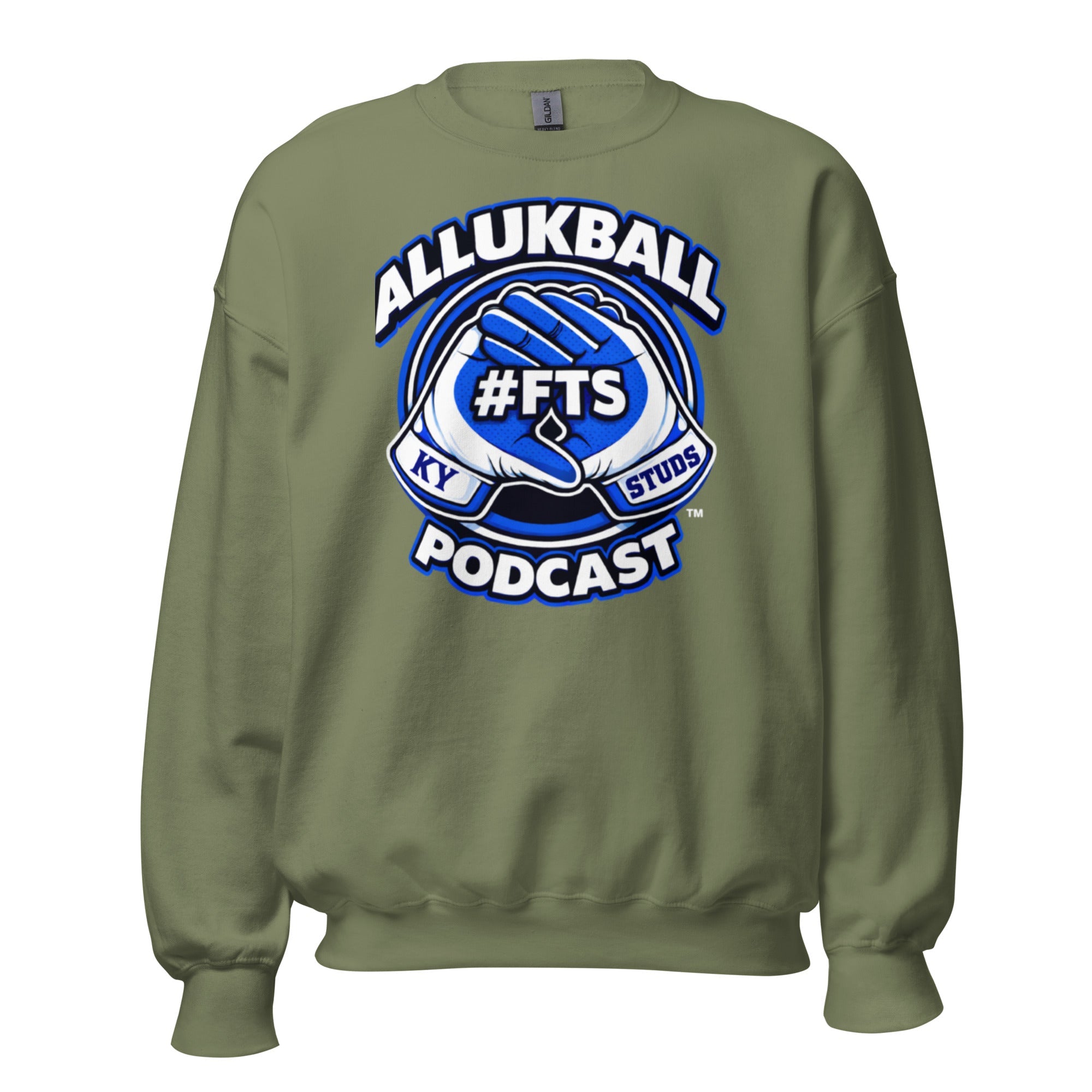 Kentucky Blue Podcast Ball Sweatshirt | Allukball Graphic Crewneck | Classic - Bluegrass Elite Apparel LLC