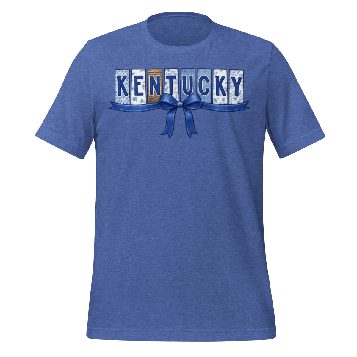 Kentucky Blue Ribbon Script Classic Tee - Bluegrass Elite Apparel LLC