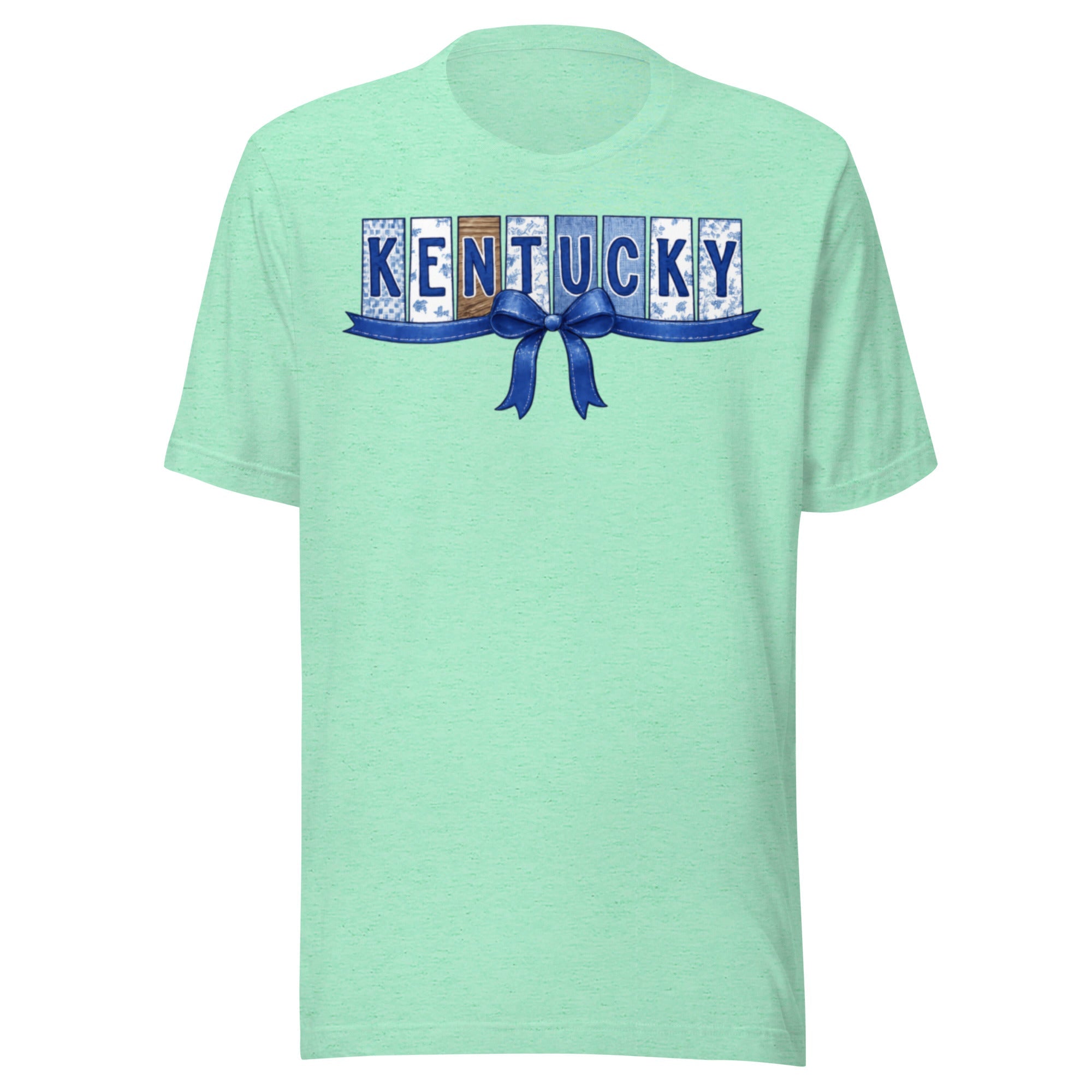 Kentucky Blue Ribbon Script Tee | Vintage Panel Design | Classic - Bluegrass Elite Apparel LLC