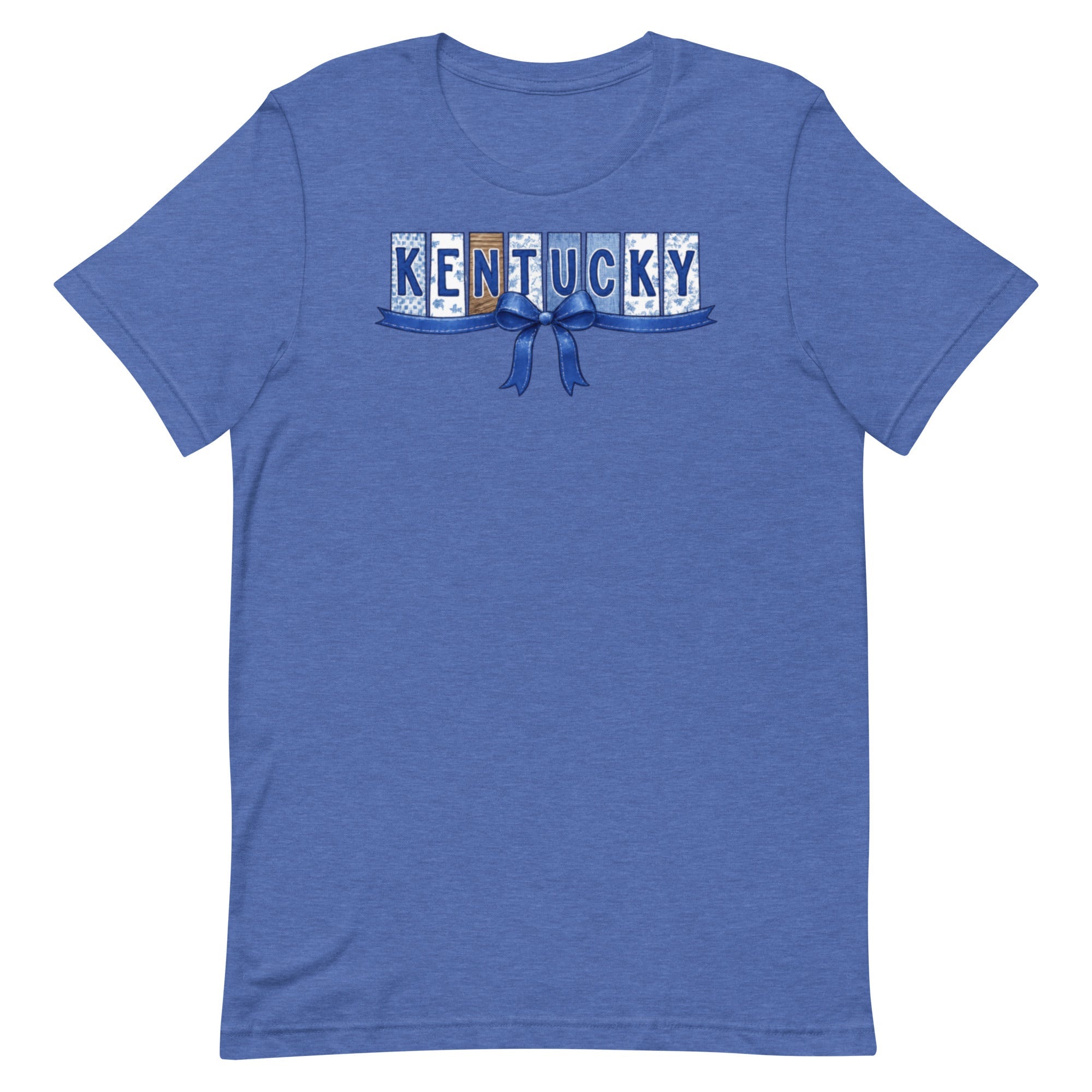 Kentucky Blue Ribbon Script Tee | Vintage Panel Design | Classic - Bluegrass Elite Apparel LLC