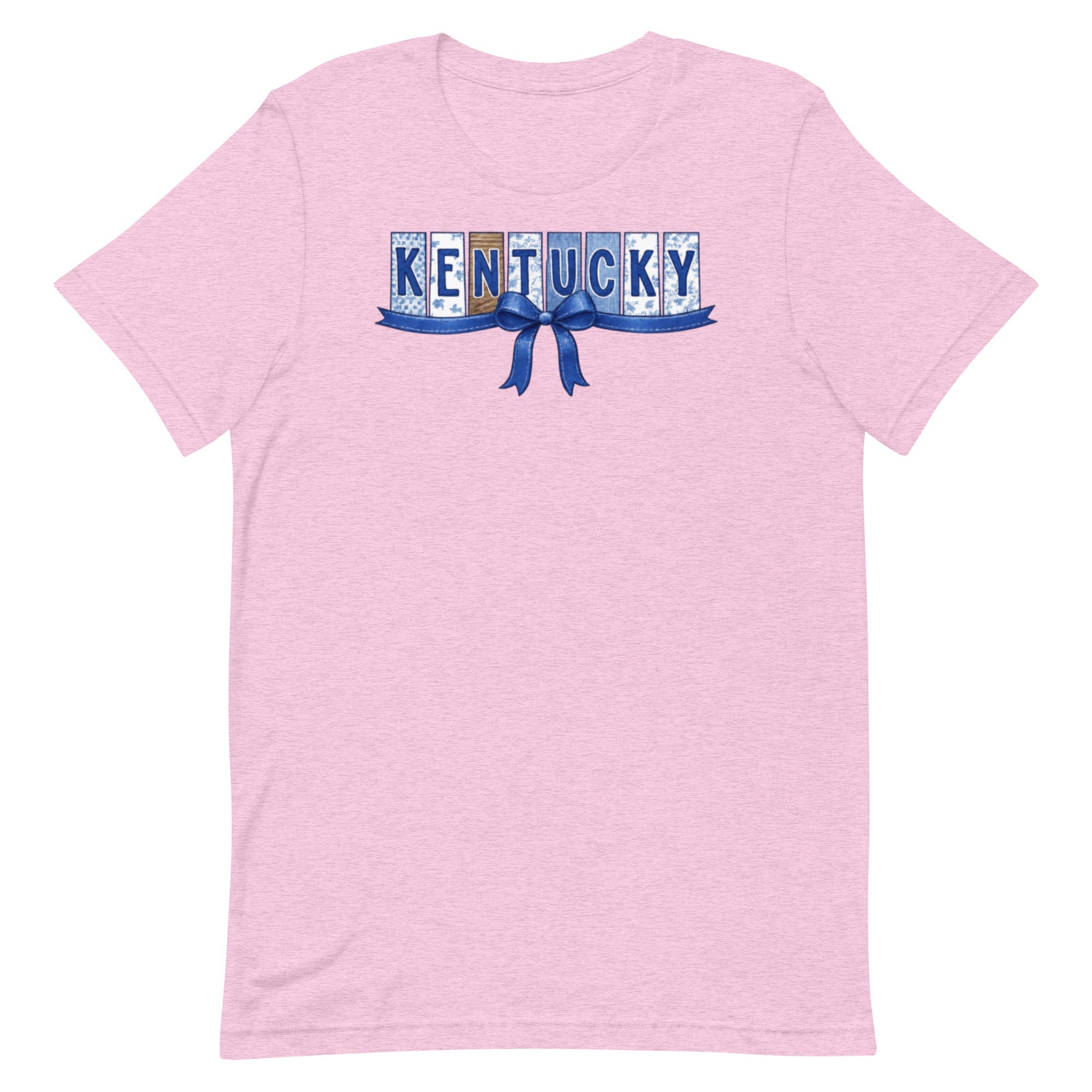 Kentucky Blue Ribbon Script Tee | Vintage Panel Design | Classic - Bluegrass Elite Apparel LLC