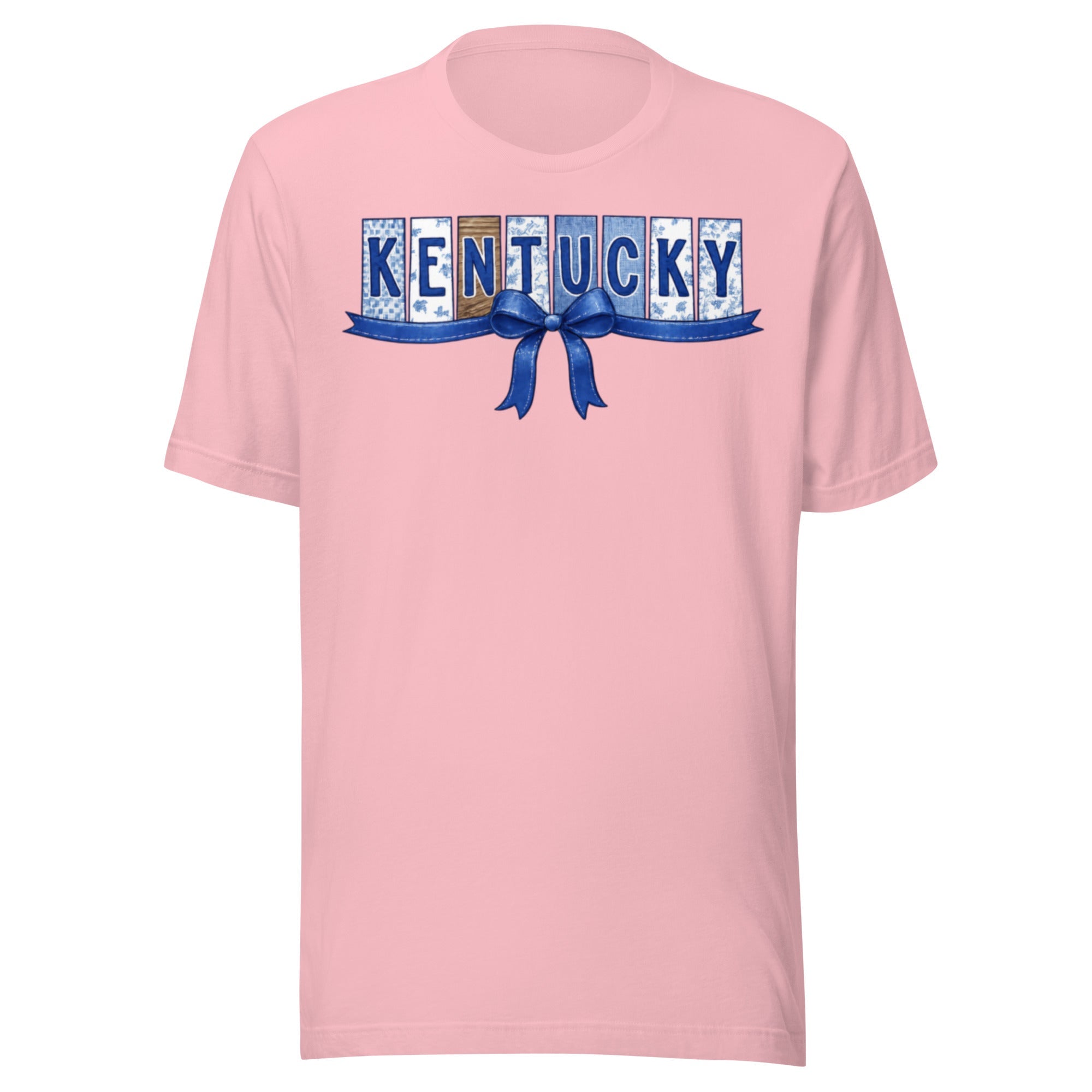 Kentucky Blue Ribbon Script Tee | Vintage Panel Design | Classic - Bluegrass Elite Apparel LLC