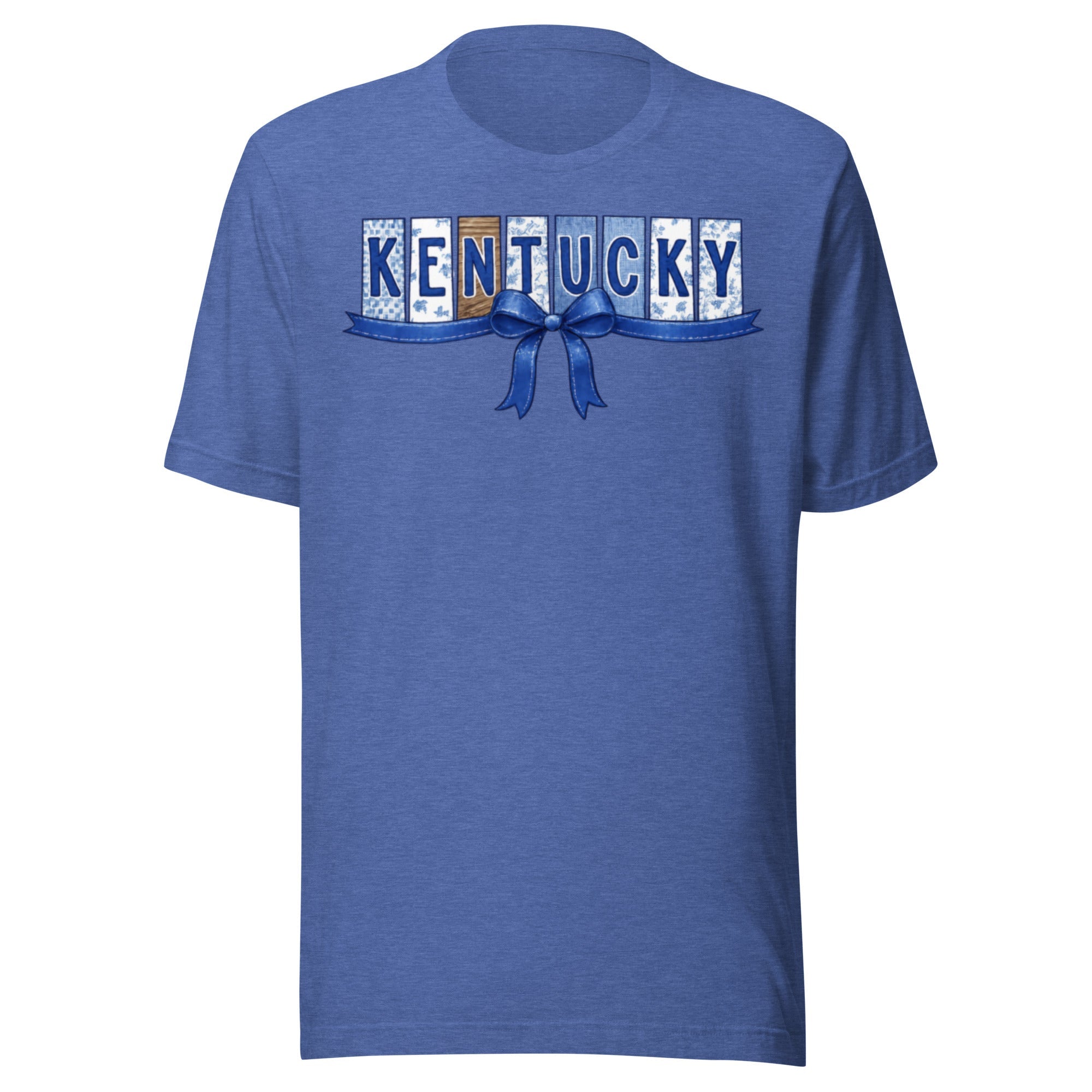 Kentucky Blue Ribbon Script Tee | Vintage Panel Design | Classic - Bluegrass Elite Apparel LLC