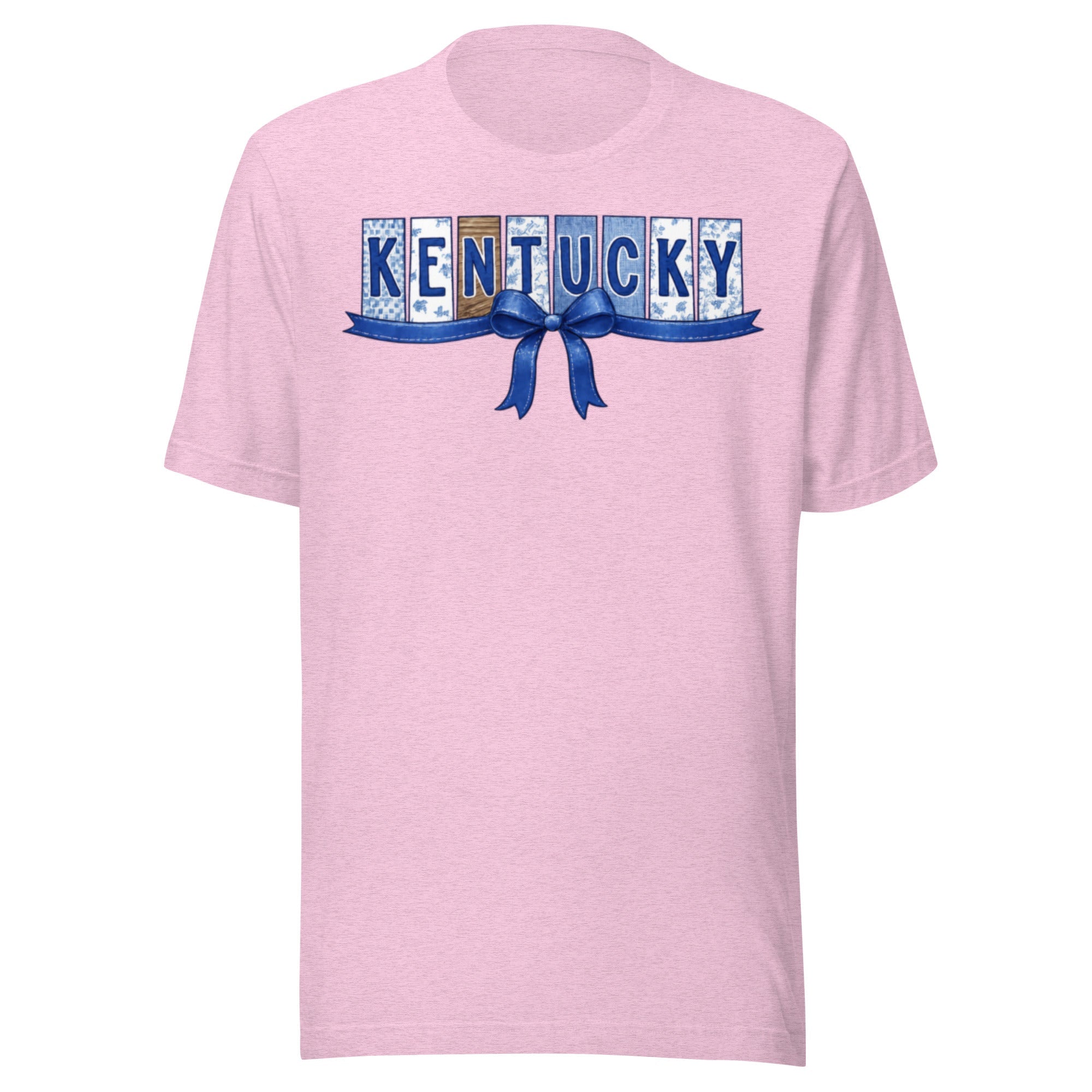 Kentucky Blue Ribbon Script Tee | Vintage Panel Design | Classic - Bluegrass Elite Apparel LLC