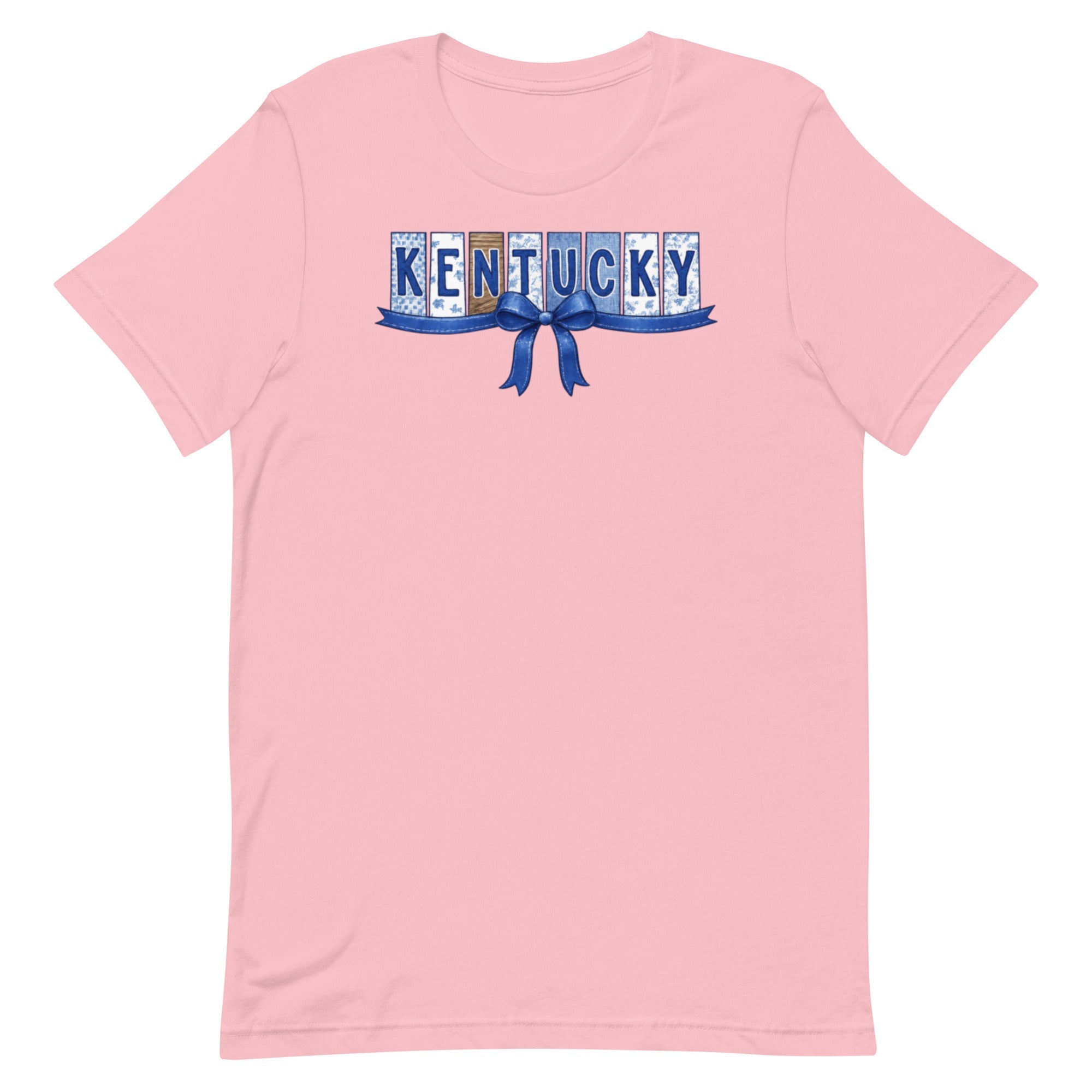 Kentucky Blue Ribbon Script Tee | Vintage Panel Design | Classic - Bluegrass Elite Apparel LLC