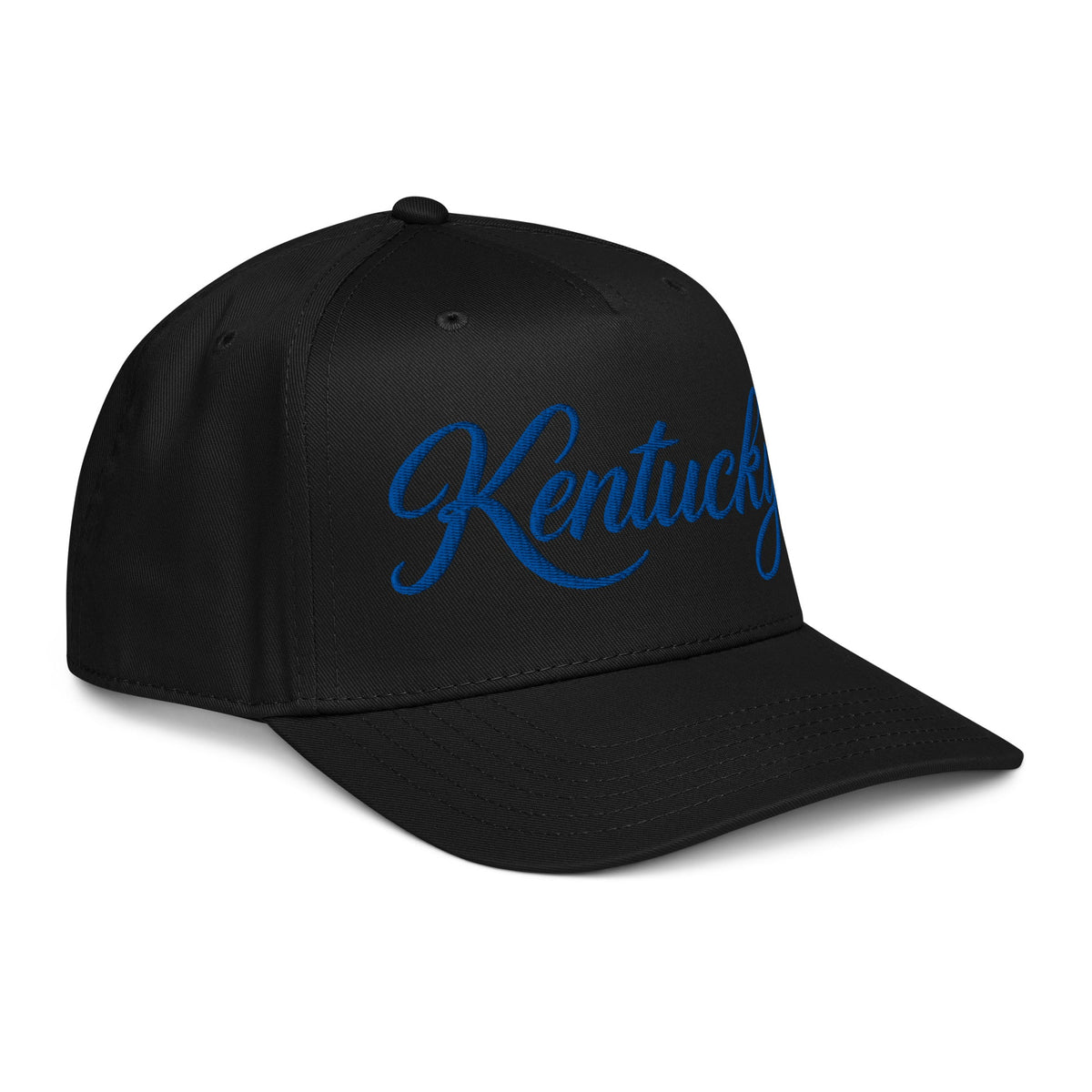 Kentucky Blue Script 5 Panel Cap - Bluegrass Elite Apparel LLC