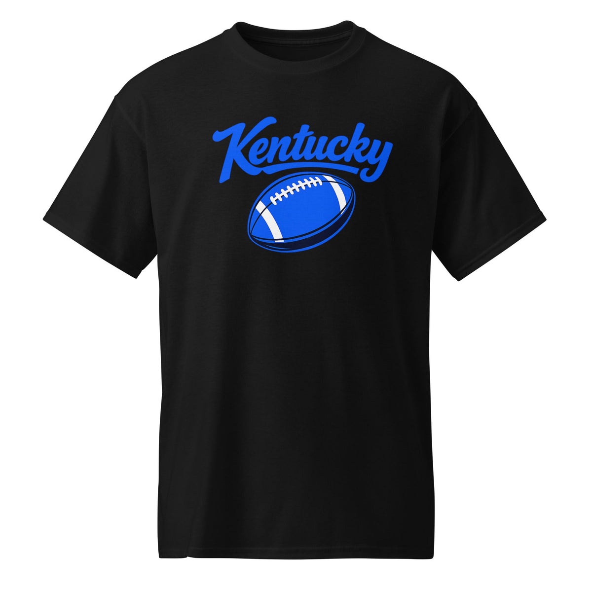 Kentucky Blue Script Ball DryBlend T-Shirt | Minimal Sports Design | Performance Cotton - Bluegrass Elite Apparel LLC