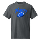 Kentucky Blue Script Ball DryBlend T-Shirt | Minimal Sports Design | Performance Cotton - Bluegrass Elite Apparel LLC