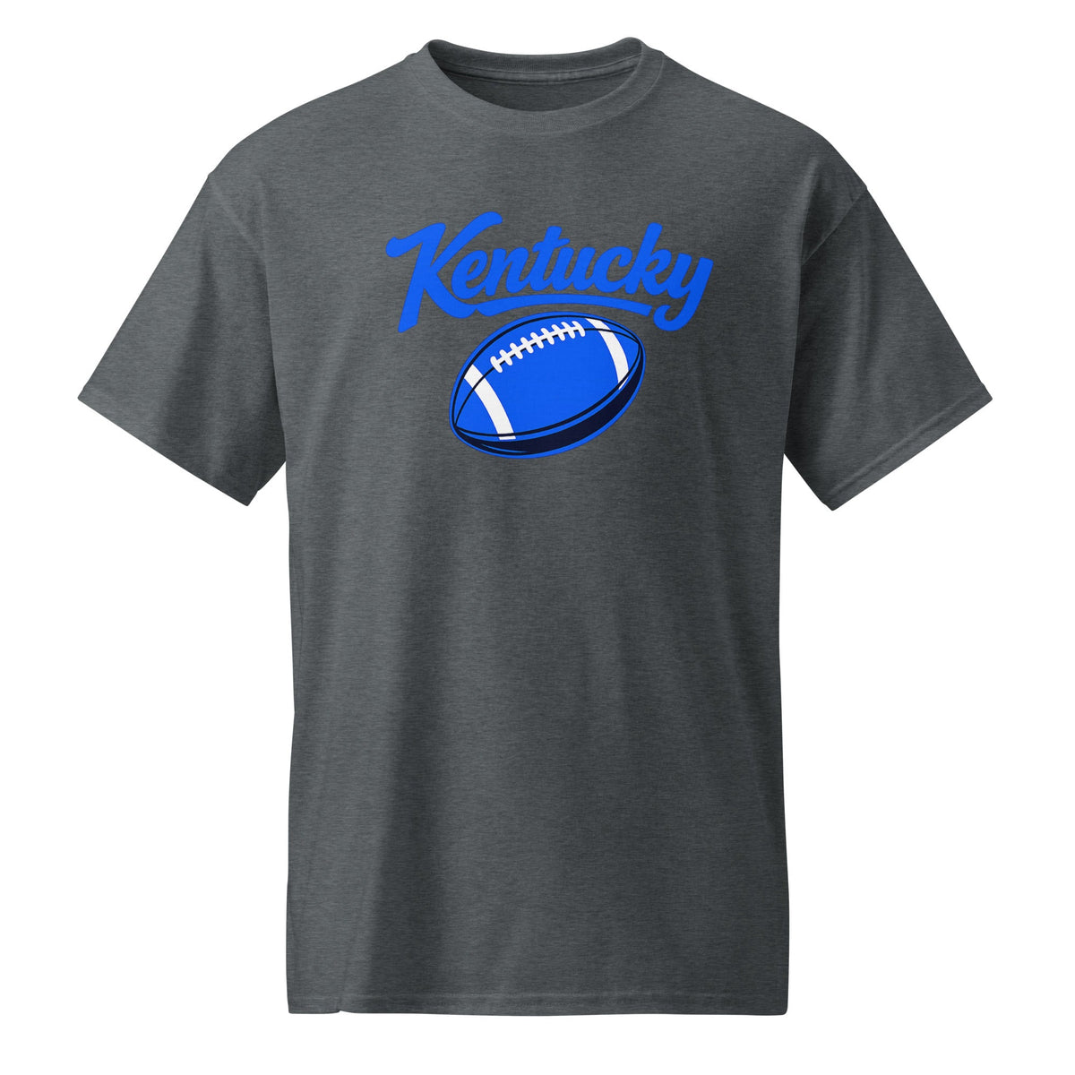 Kentucky Blue Script Ball DryBlend T-Shirt | Minimal Sports Design | Performance Cotton - Bluegrass Elite Apparel LLC