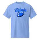 Kentucky Blue Script Ball DryBlend T-Shirt | Minimal Sports Design | Performance Cotton - Bluegrass Elite Apparel LLC