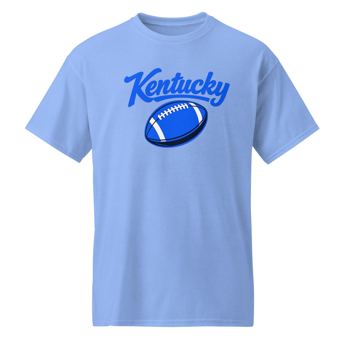 Kentucky Blue Script Ball DryBlend T-Shirt | Minimal Sports Design | Performance Cotton - Bluegrass Elite Apparel LLC