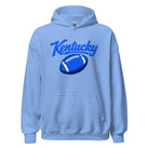 Kentucky Blue Script Ball Hoodie | Minimal Sports Design | Classic Fleece Pullover - Bluegrass Elite Apparel LLC