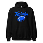 Kentucky Blue Script Ball Hoodie | Minimal Sports Design | Classic Fleece Pullover - Bluegrass Elite Apparel LLC