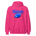 Kentucky Blue Script Ball Hoodie | Minimal Sports Design | Classic Fleece Pullover - Bluegrass Elite Apparel LLC