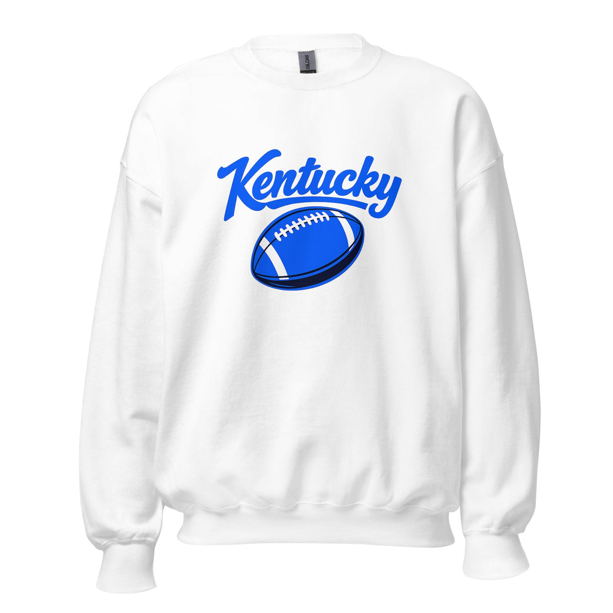 Kentucky Blue Script Ball Sweatshirt | Minimal Sports Design | Classic Crewneck - Bluegrass Elite Apparel LLC