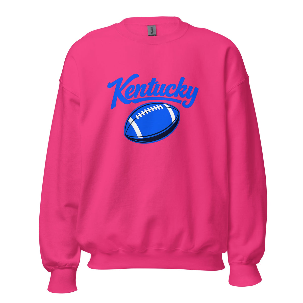 Kentucky Blue Script Ball Sweatshirt | Minimal Sports Design | Classic Crewneck - Bluegrass Elite Apparel LLC