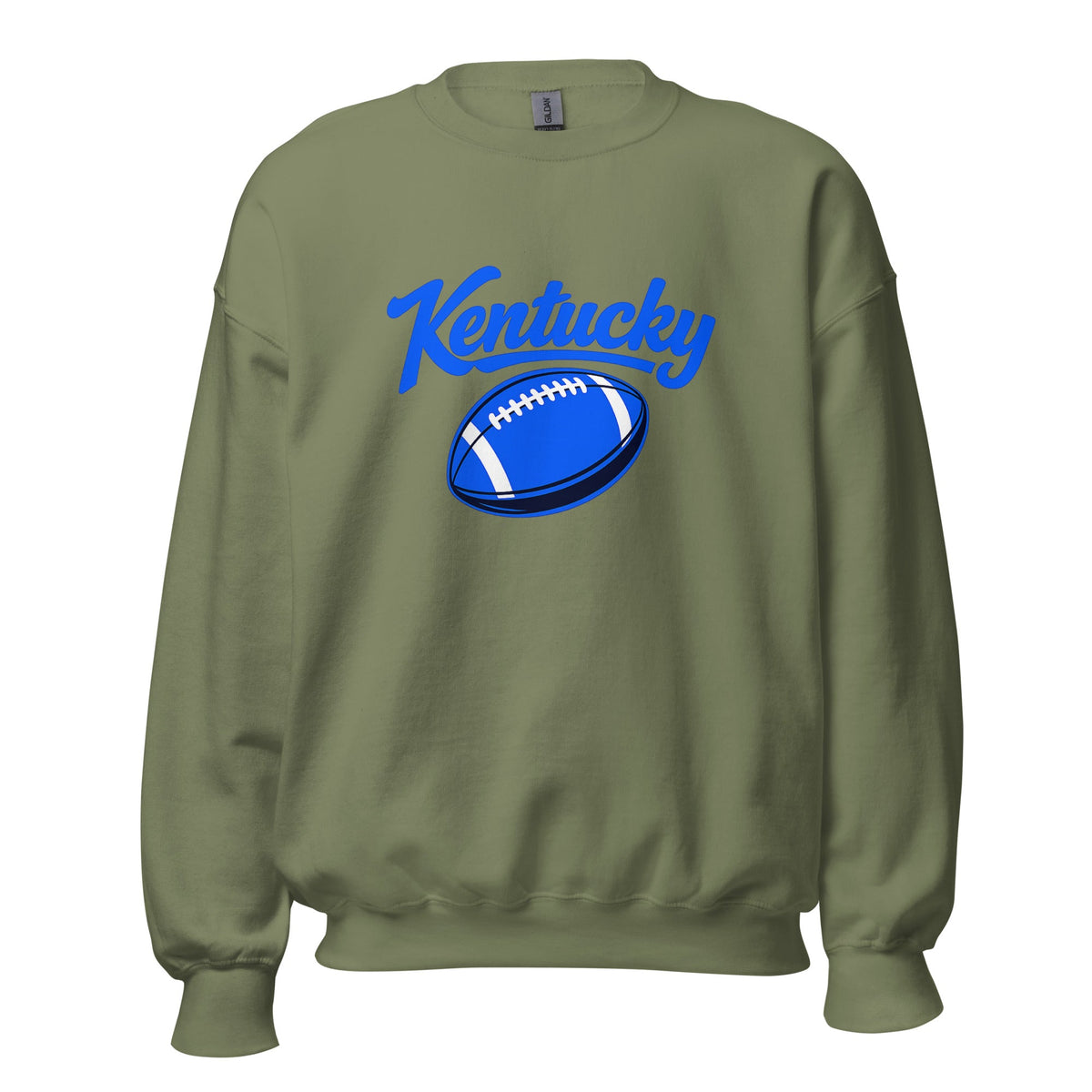 Kentucky Blue Script Ball Sweatshirt | Minimal Sports Design | Classic Crewneck - Bluegrass Elite Apparel LLC