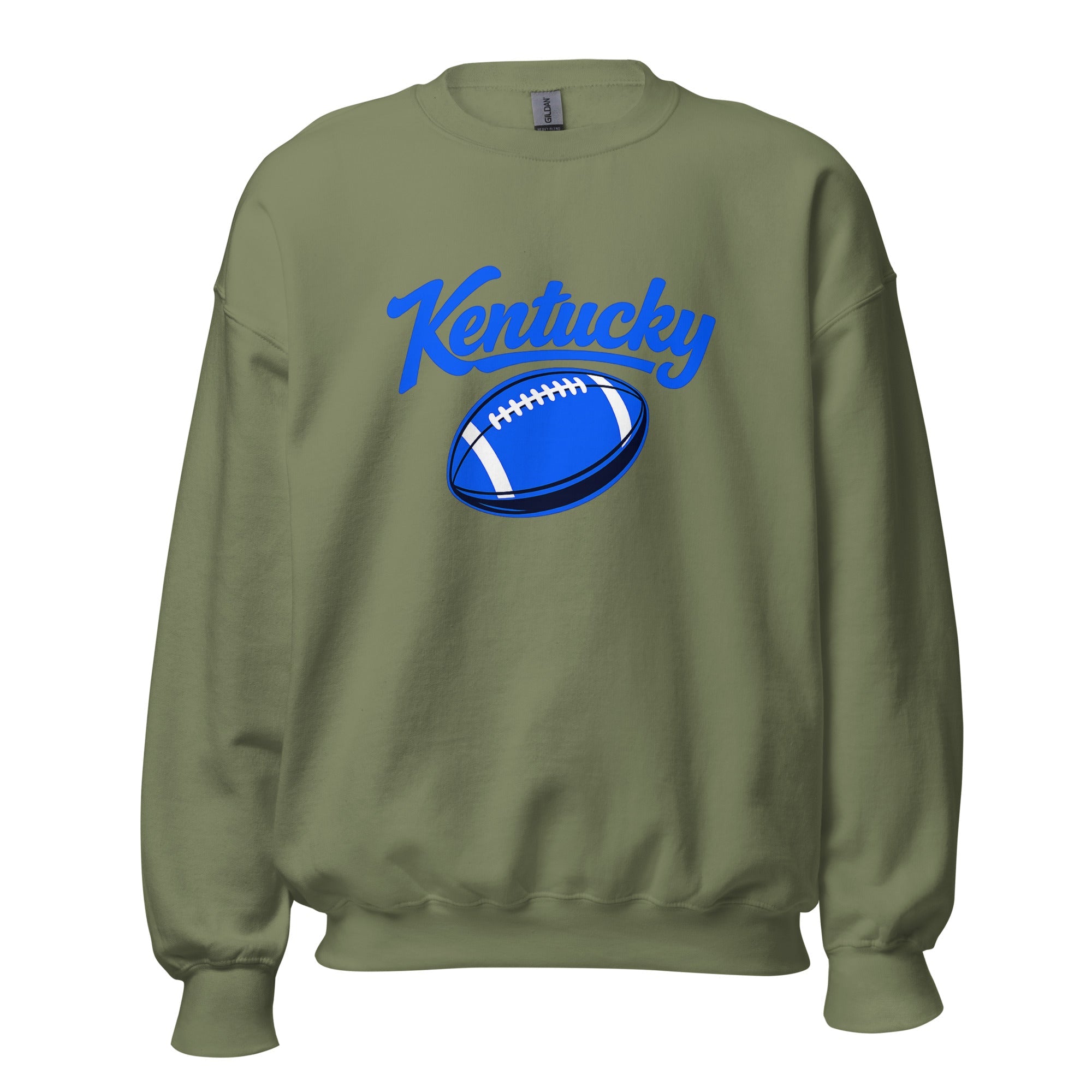Kentucky Blue Script Ball Sweatshirt | Minimal Sports Design | Classic Crewneck - Bluegrass Elite Apparel LLC