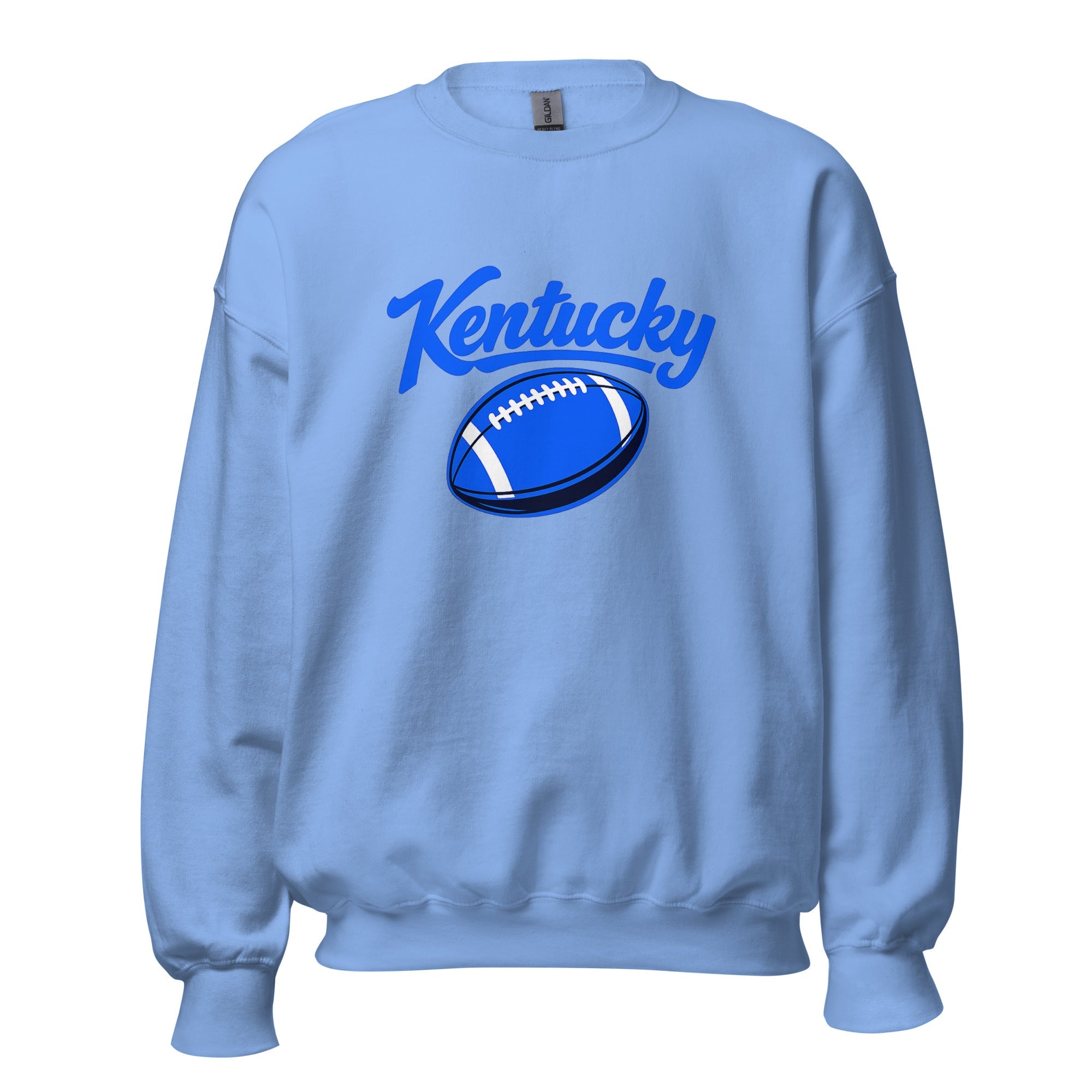 Kentucky Blue Script Ball Sweatshirt | Minimal Sports Design | Classic Crewneck - Bluegrass Elite Apparel LLC