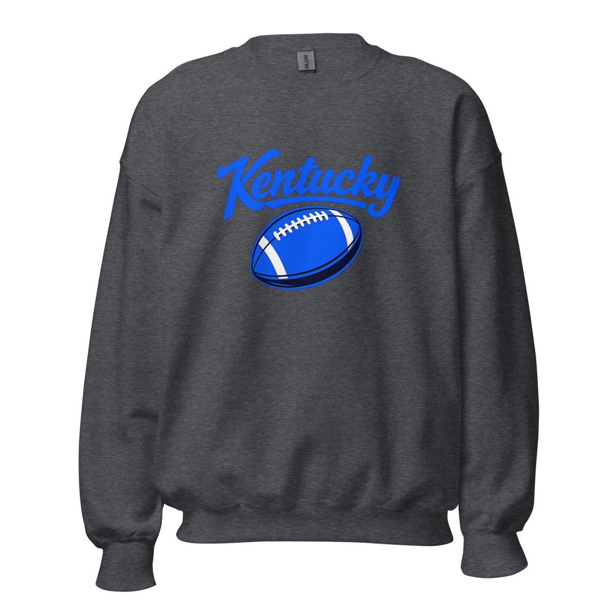 Kentucky Blue Script Ball Sweatshirt | Minimal Sports Design | Classic Crewneck - Bluegrass Elite Apparel LLC