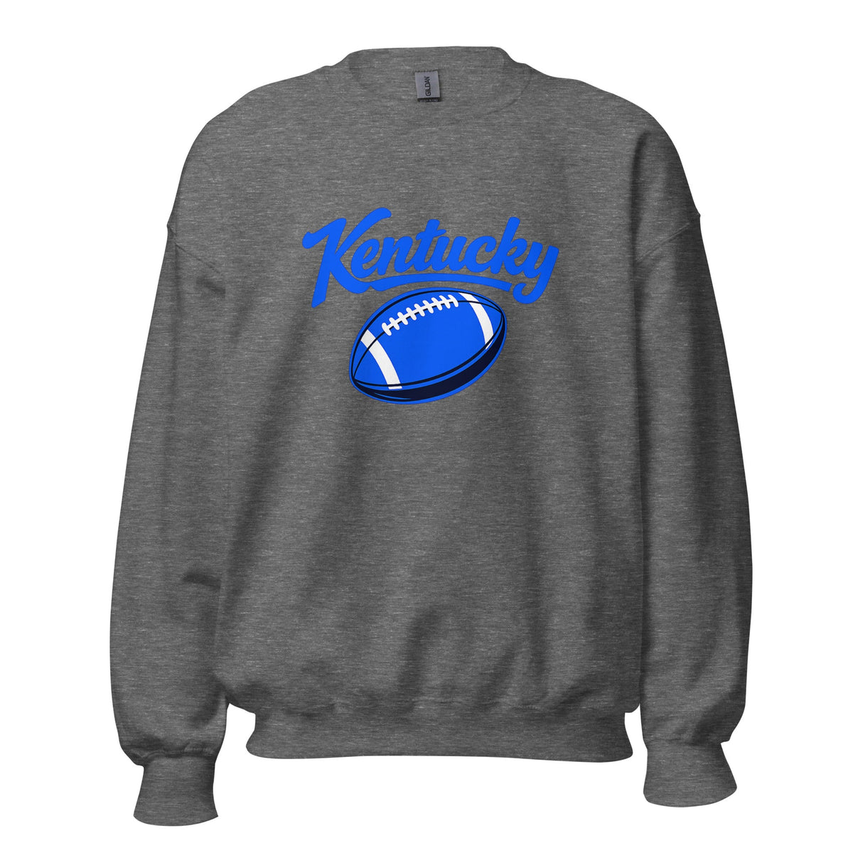 Kentucky Blue Script Ball Sweatshirt | Minimal Sports Design | Classic Crewneck - Bluegrass Elite Apparel LLC