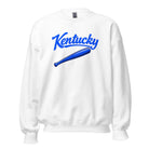 Kentucky Blue Script Ball Sweatshirt | Vintage Bat Graphic Crewneck - Bluegrass Elite Apparel LLC