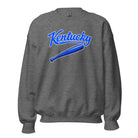 Kentucky Blue Script Ball Sweatshirt | Vintage Bat Graphic Crewneck - Bluegrass Elite Apparel LLC