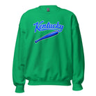 Kentucky Blue Script Ball Sweatshirt | Vintage Bat Graphic Crewneck - Bluegrass Elite Apparel LLC