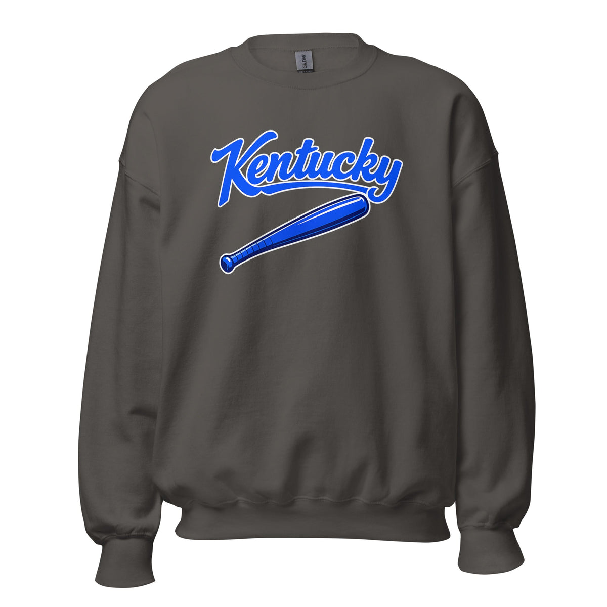 Kentucky Blue Script Ball Sweatshirt | Vintage Bat Graphic Crewneck - Bluegrass Elite Apparel LLC