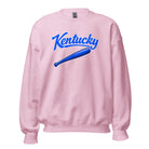Kentucky Blue Script Ball Sweatshirt | Vintage Bat Graphic Crewneck - Bluegrass Elite Apparel LLC