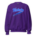 Kentucky Blue Script Ball Sweatshirt | Vintage Bat Graphic Crewneck - Bluegrass Elite Apparel LLC