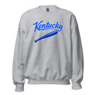 Kentucky Blue Script Ball Sweatshirt | Vintage Bat Graphic Crewneck - Bluegrass Elite Apparel LLC