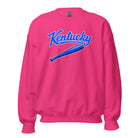 Kentucky Blue Script Ball Sweatshirt | Vintage Bat Graphic Crewneck - Bluegrass Elite Apparel LLC