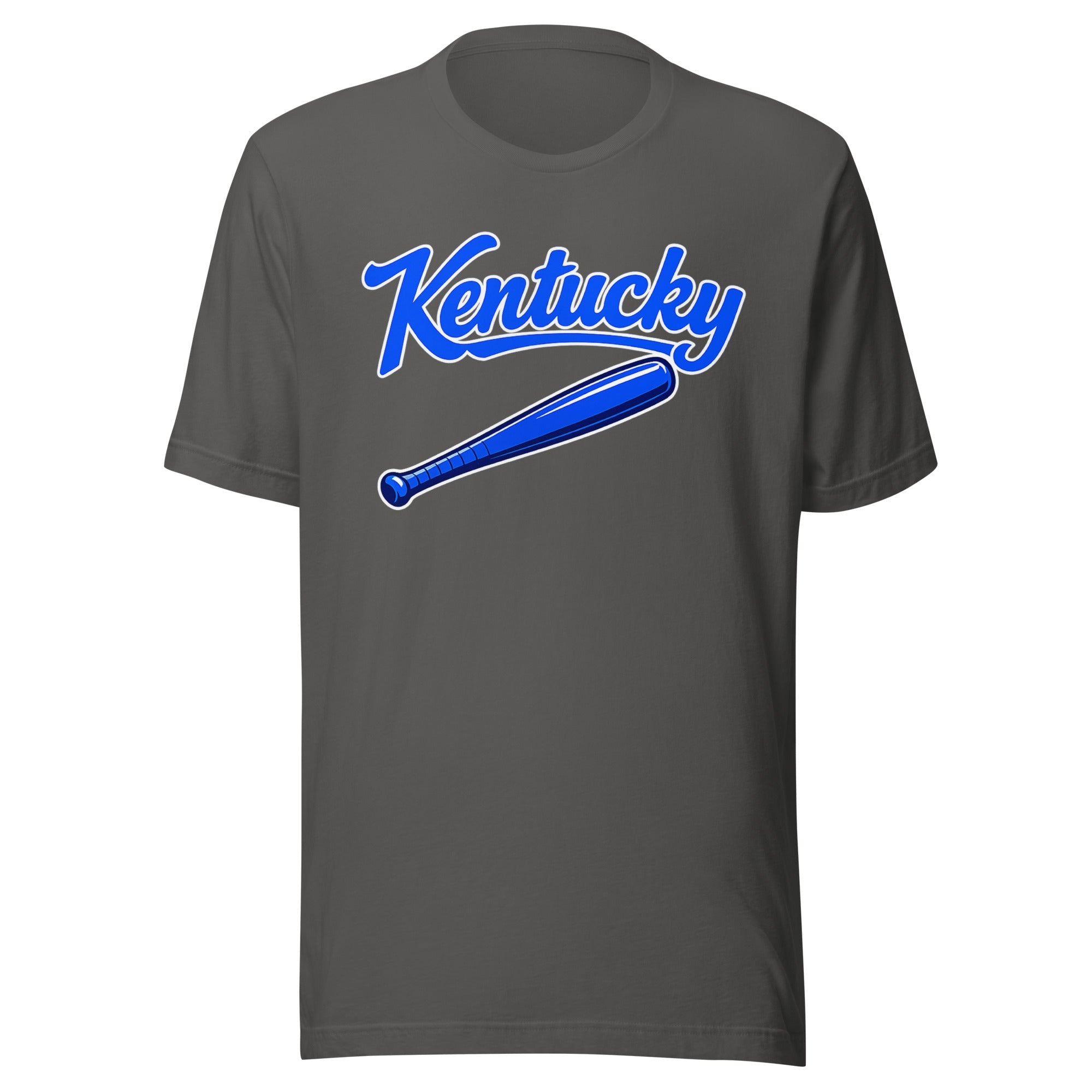 Kentucky Blue Script Ball Tee | Ultra - Soft Vintage Bat Graphic - Bluegrass Elite Apparel LLC
