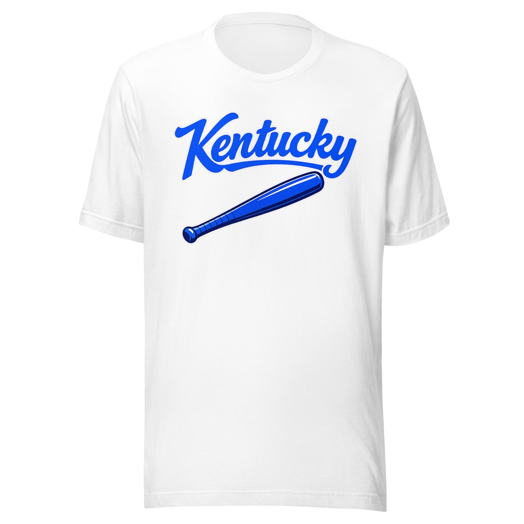 Kentucky Blue Script Ball Tee | Ultra - Soft Vintage Bat Graphic - Bluegrass Elite Apparel LLC