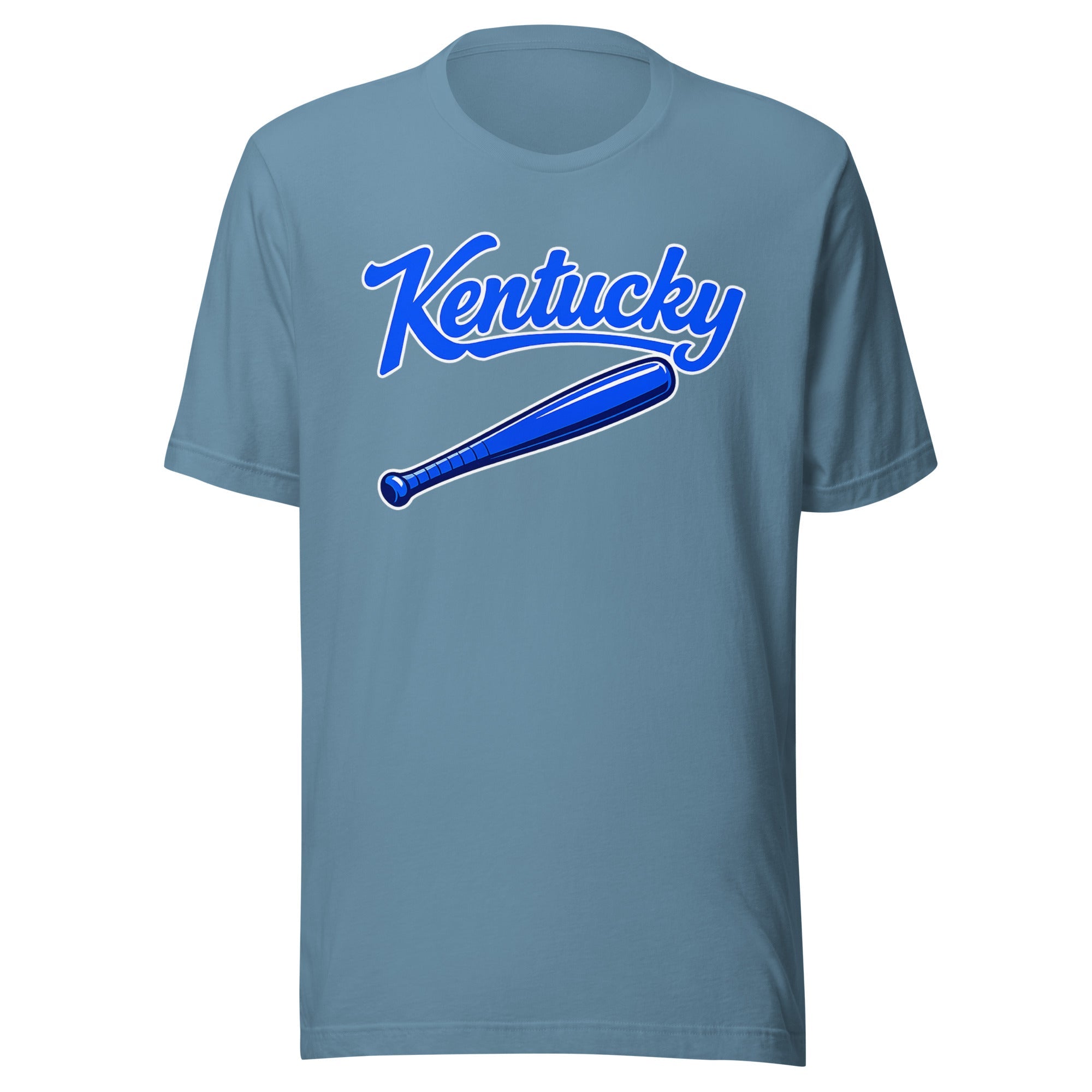 Kentucky Blue Script Ball Tee | Ultra - Soft Vintage Bat Graphic - Bluegrass Elite Apparel LLC