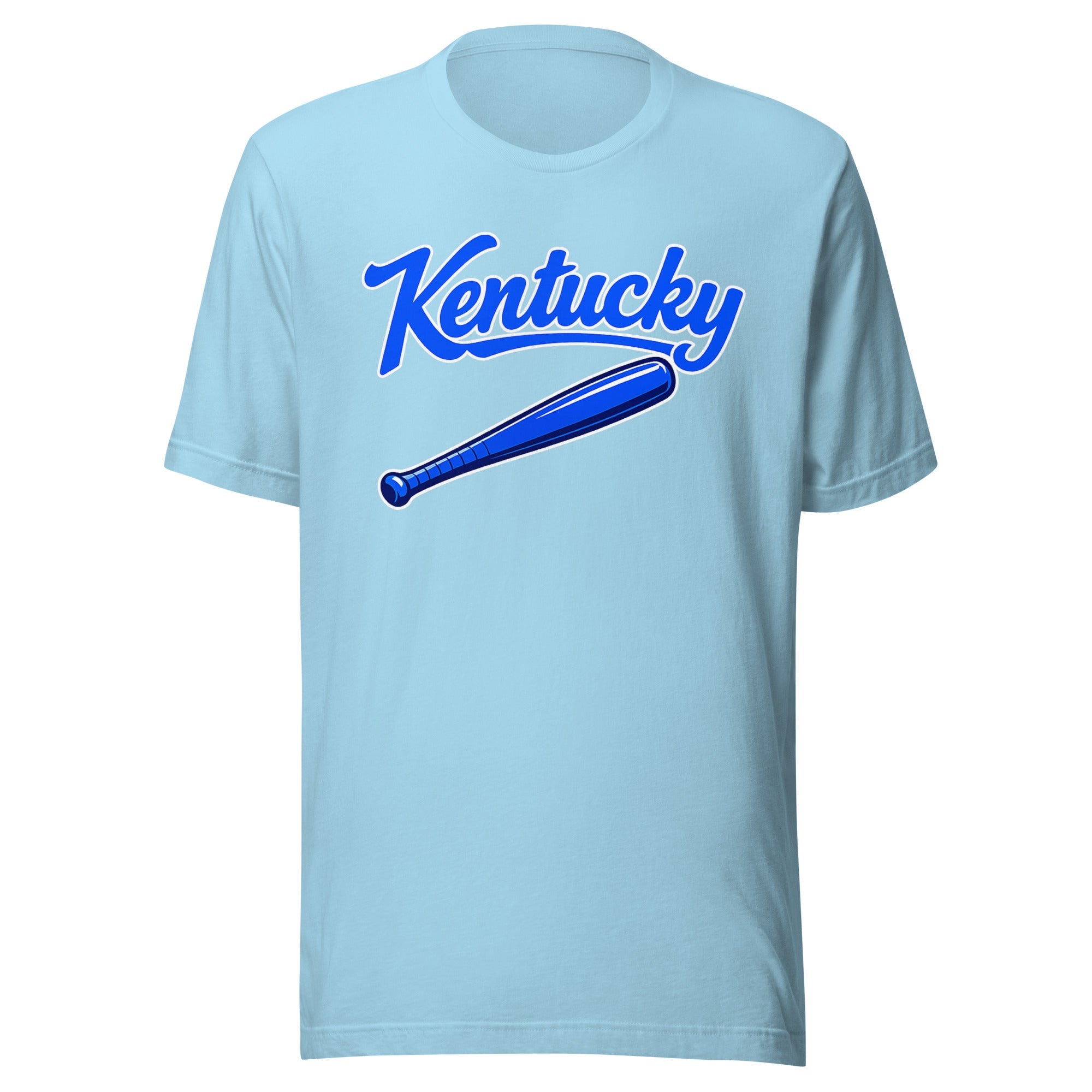 Kentucky Blue Script Ball Tee | Ultra - Soft Vintage Bat Graphic - Bluegrass Elite Apparel LLC