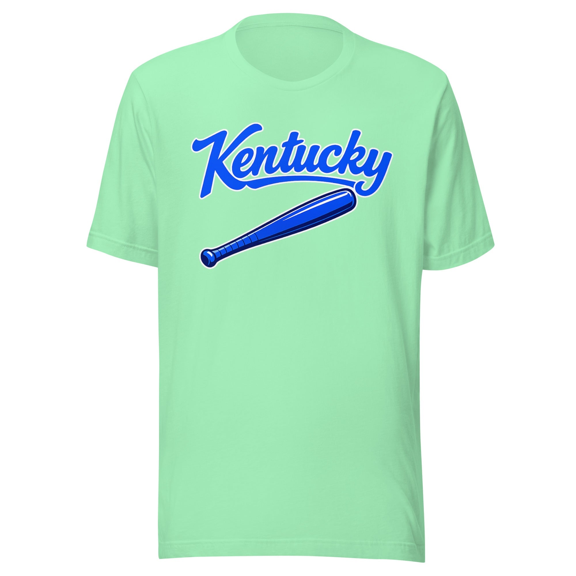 Kentucky Blue Script Ball Tee | Ultra - Soft Vintage Bat Graphic - Bluegrass Elite Apparel LLC