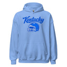 Kentucky Blue Script Helmet Hoodie | Football Design | Classic Fleece Pullover - Bluegrass Elite Apparel LLC