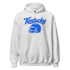 Kentucky Blue Script Helmet Hoodie | Football Design | Classic Fleece Pullover - Bluegrass Elite Apparel LLC