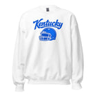 Kentucky Blue Script Helmet Sweatshirt | Minimal Sports Design | Classic Crewneck - Bluegrass Elite Apparel LLC
