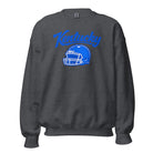 Kentucky Blue Script Helmet Sweatshirt | Minimal Sports Design | Classic Crewneck - Bluegrass Elite Apparel LLC