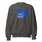 Kentucky Blue Script Helmet Sweatshirt | Minimal Sports Design | Classic Crewneck - Bluegrass Elite Apparel LLC