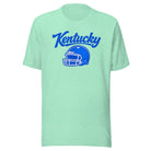 Kentucky Blue Script Helmet T-Shirt | Minimal Sports Design | Classic Airlume - Bluegrass Elite Apparel LLC