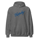 Kentucky Blue Script Heritage Hoodie - Bluegrass Elite Apparel LLC
